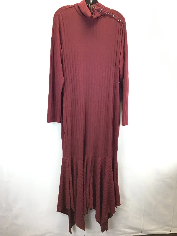 Dress Casual Maxi By Clothes Mentor In Red, Size: L