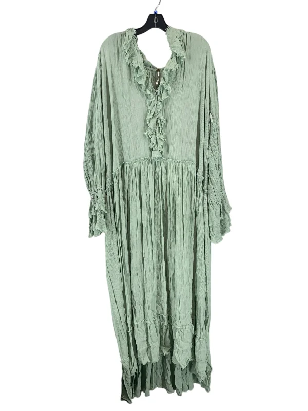 Dress Casual Maxi By Free People In Teal, Size: M