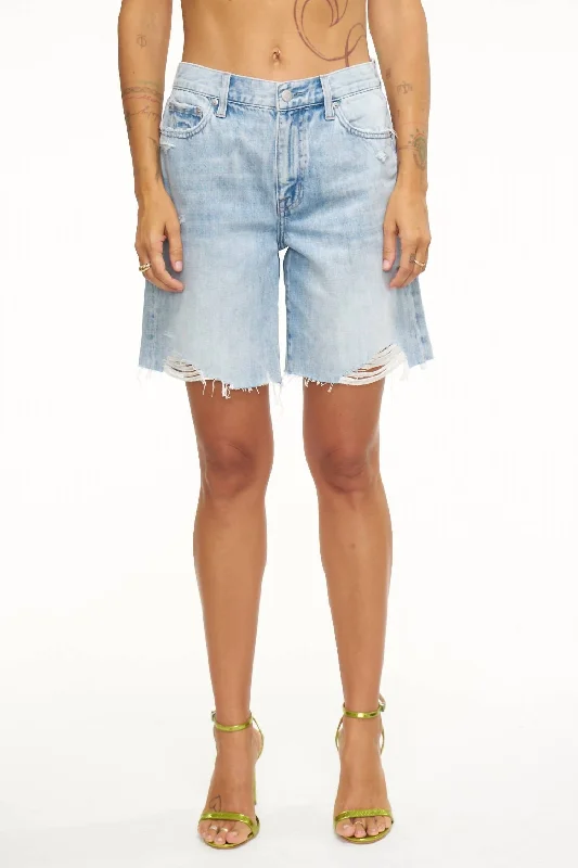 Kelly 90S Skater Short In Rotunda Distressed