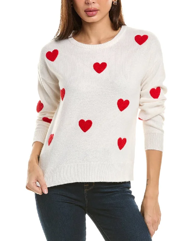 philosophy Heart Patch Cashmere Sweater