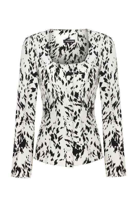 Printed Long Sleeve Jacket